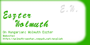 eszter wolmuth business card